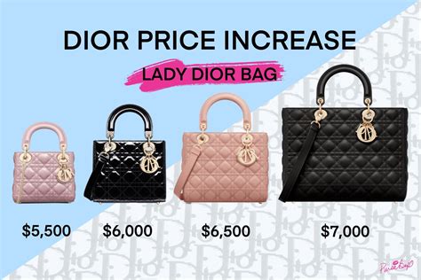 dior bags price list.